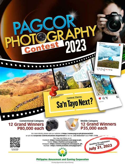 PAGCOR is now accepting entries for its Photo Contest 2023.
